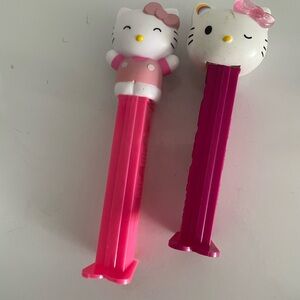 Hello Kitty Pink and White Pez Dispensers